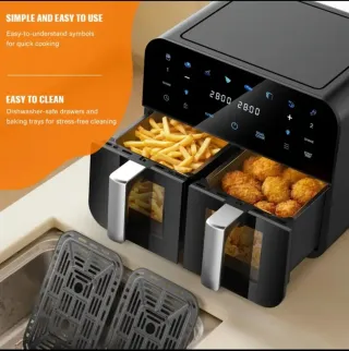 Freidora de Aire 10L Doble 2400W - Nueva sin uso