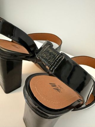Sandalias H&M Tacón Negro Talla 39