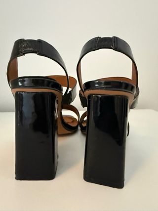 Sandalias H&M Tacón Negro Talla 39