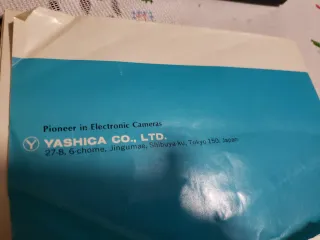 Cámara de fotos Antigua Yashica Negra