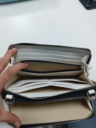 Cartera Tous Beige y Blanca