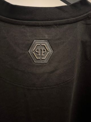 Camiseta Philipp Plein Negra Hombre