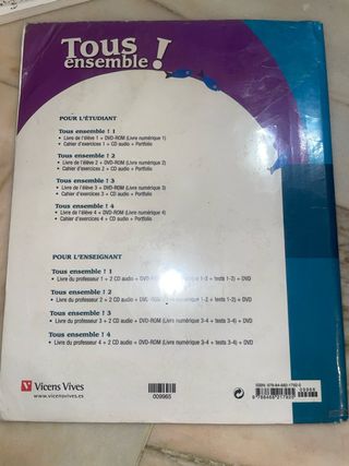 Tous Ensemble 3 Livre De L'eleve + Dvd-rom