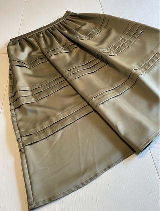 Gonna svasata BERNA verde oliva