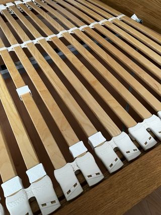 Armario 2 puertas correderas madera y cristal