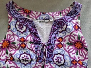 Vestido sin mangas estampado