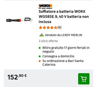 Decespugliatore e Soffiatore Worx Nitro 40V