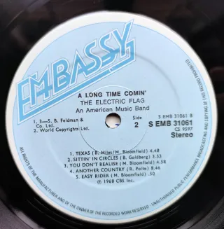 LP 1974 🇬🇧 THE ELECTRIC FLAG - A LONG TIME...