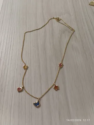 Collar Tous Mariposas y Corazones plata vermeil