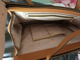 Bolso Tous Beige y Marrón piel