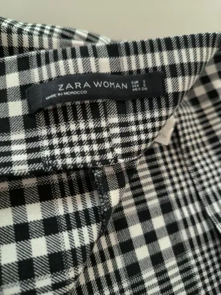 Falda Zara cuadros tubo Talla S