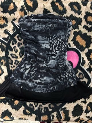 Vestido sin mangas estampado