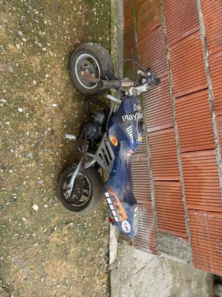 Minimoto azul infantil