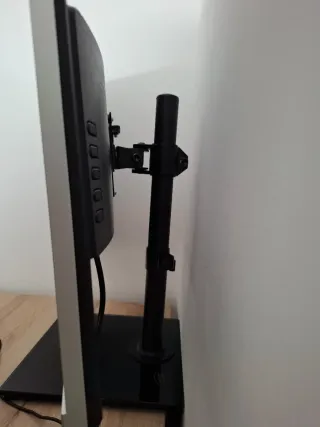 Monitor 27 QHD Plata/Negro