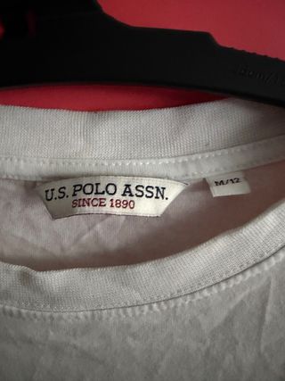 Camiseta U.S. Polo Assn. Manga Larga Blanca