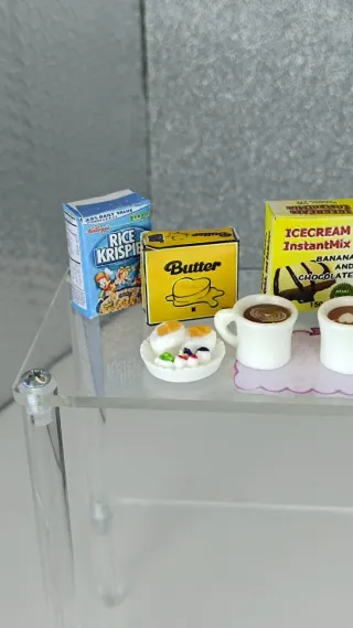 Set Desayuno Barbie Miniaturas