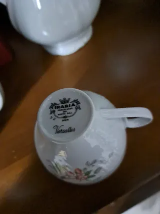 Juego de café Irabia porcelana flores