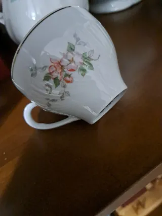 Juego de café Irabia porcelana flores