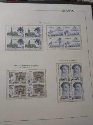 Álbum de sellos España 1981