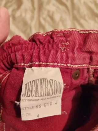 Jeans Jeckerson bordeaux bambino