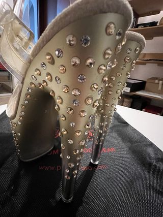 Zapatos Pleaser Adore Talla 35 Dorados/Plateados