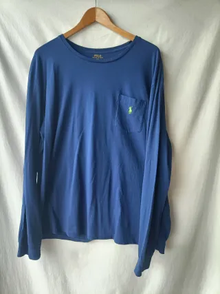 Camiseta Polo Ralph Lauren Manga Larga Azul