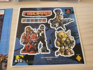 Firebugs PS1 PAL UK - Disco sin usar + Pegatinas
