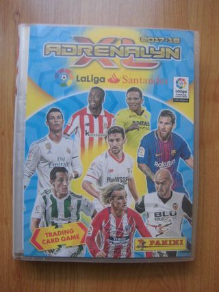 ÁLBUM ARCHIVADOR ADRENALYN 2017-18 + 214 CARTAS