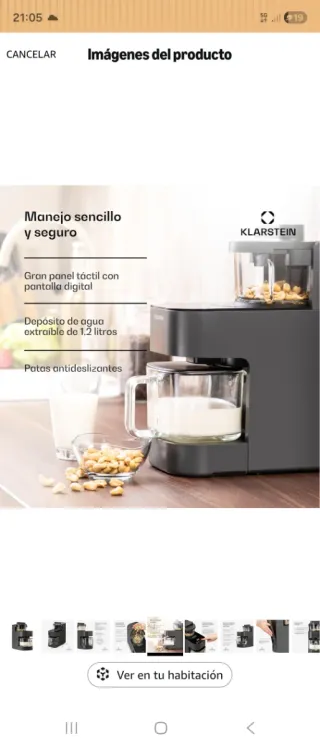 Batidora Klarstein Vaso Cristal