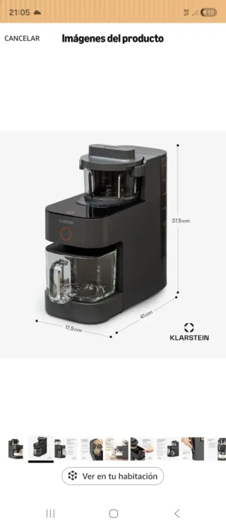 Batidora Klarstein Vaso Cristal