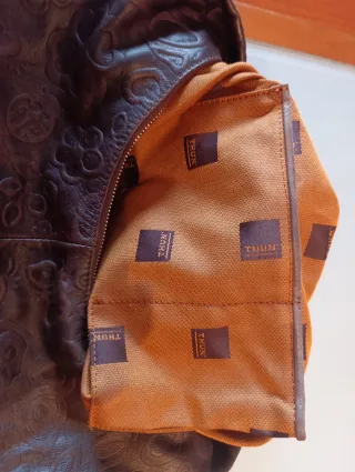 Borsa in pelle Thun marrone