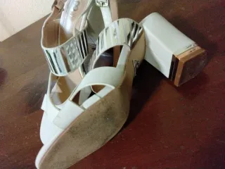 Sandali Laura Biagiotti bianche e argento