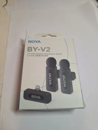 BOYA BY-V2 Micrófono Solapa Inalámbrico iPhone