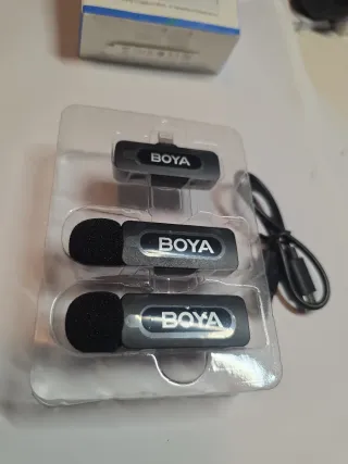 BOYA BY-V2 Micrófono Solapa Inalámbrico iPhone