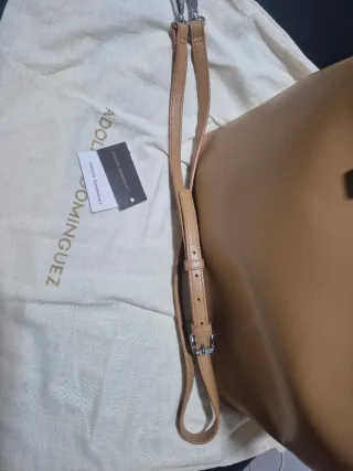 Bolso Adolfo Domínguez Beige. Sin estrenar