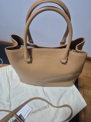 Bolso Adolfo Domínguez Beige. Sin estrenar