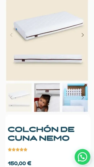 Colchón Cuna fibra de coco