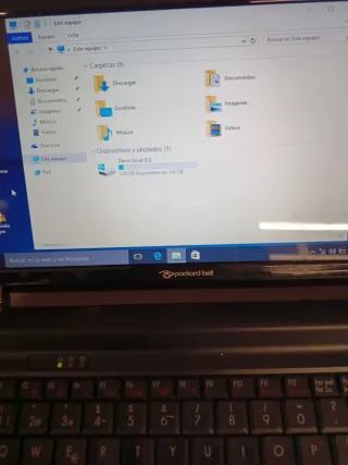 Portátil packard Bell