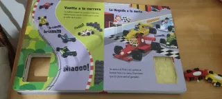 Libro infantil Coches de Carreras con 3 circuitos