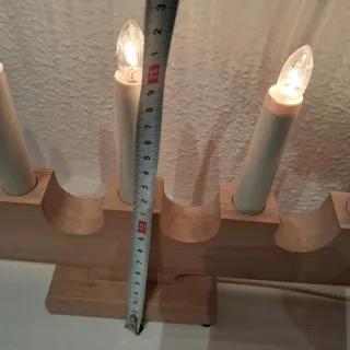 Lámpara Candelabro Madera 7 Luces Ikea