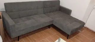 Sofá modular gris sin usar solo tiene unos días es