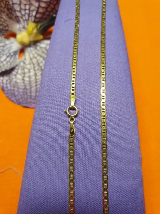 Cadena 60cm. Ancla Plana Oro 18k MACIZA