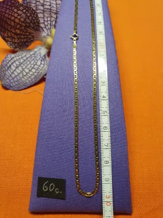 Cadena 60cm. Ancla Plana Oro 18k MACIZA