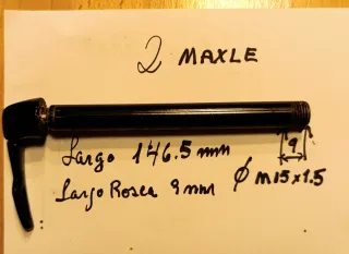 4 Ejes Bicicleta MTB 12/15 mm