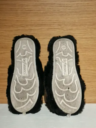 Pantofole Defonseca Pelliccia Nere