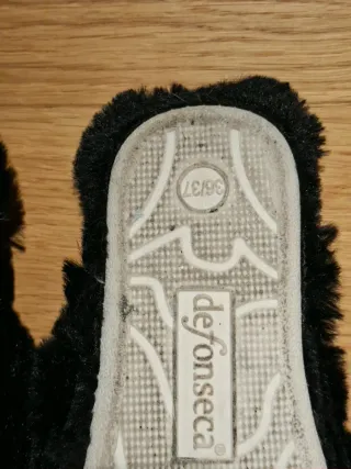 Pantofole Defonseca Pelliccia Nere