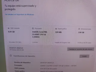 Mini PC HP 8GB RAM DDR4