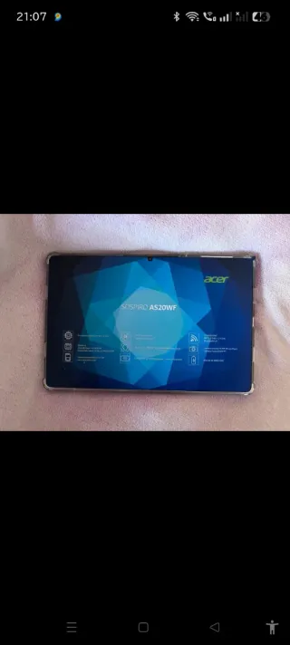 Tablet Acer Sospir AS20WF 10.95 Nueva en Caja .