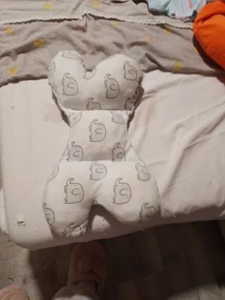 Almohadilla  infantil suave azul