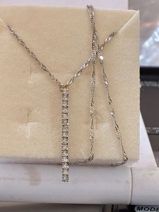 Cadena y Colgante Oro 18k Diamantes Naturales